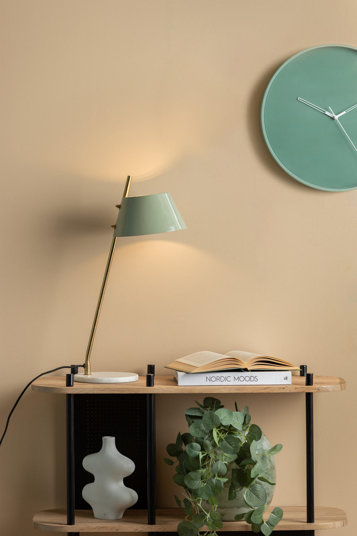 TISCHLAMPE Savvy 19/33/53 cm - Grün, Metall (19/33/53cm) - Leitmotiv
