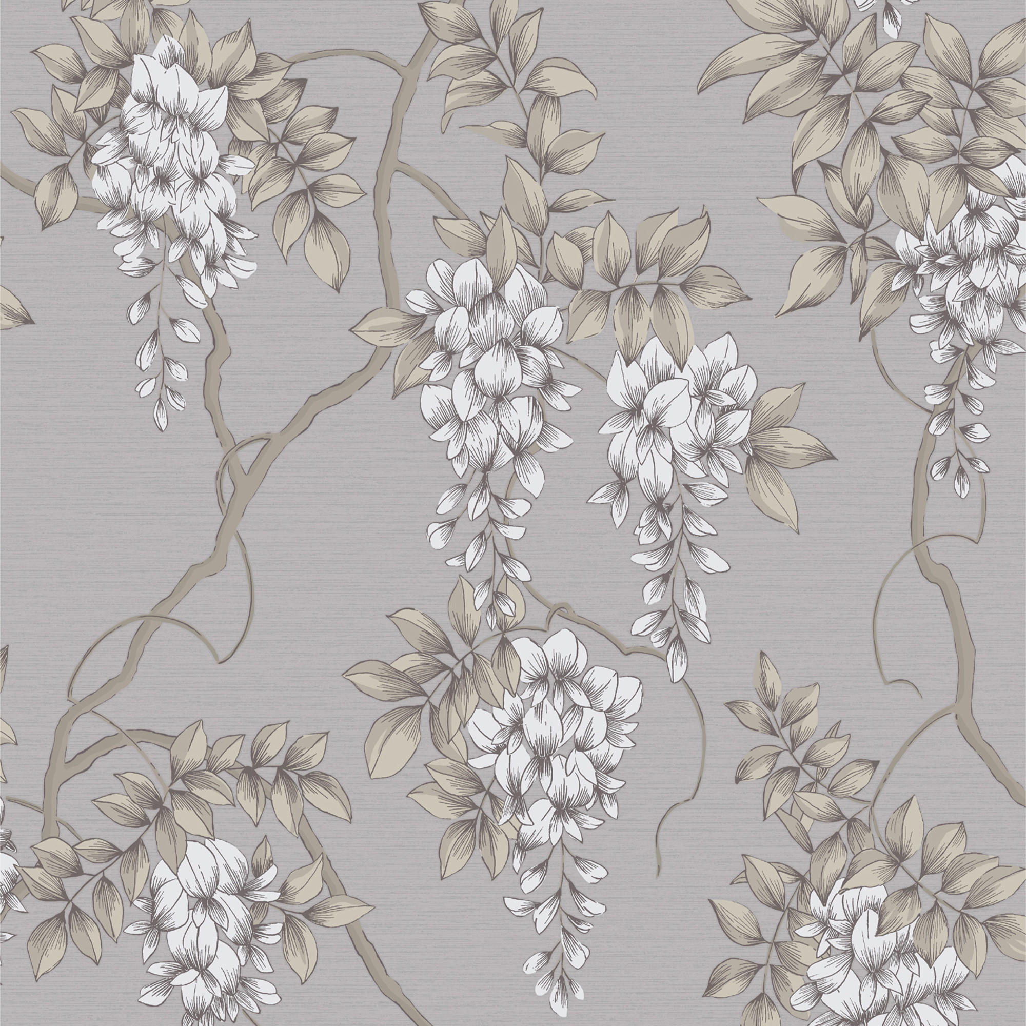VLIESTAPETE Wisteria Mauve - Lila, Papier/Kunststoff (52/1000cm) - Superfresco Easy