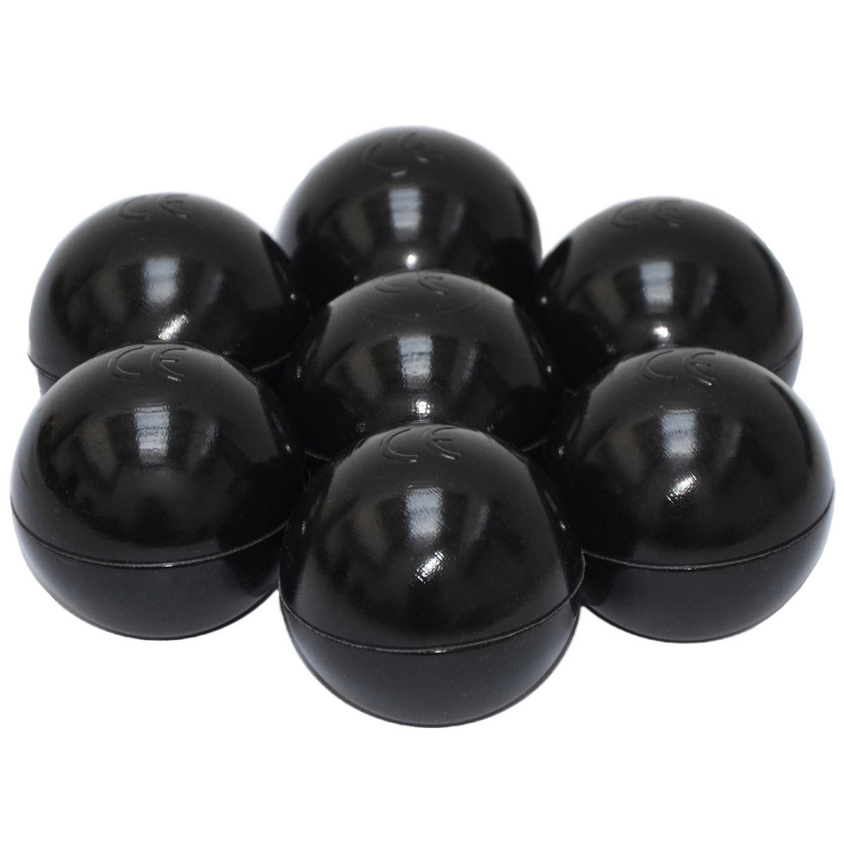 BÄLLEBAD-BÄLLE 50 Stück, Schwarz, 5.5 cm - Schwarz, Kunststoff (5.5/5.5/5.5cm) - Littletom