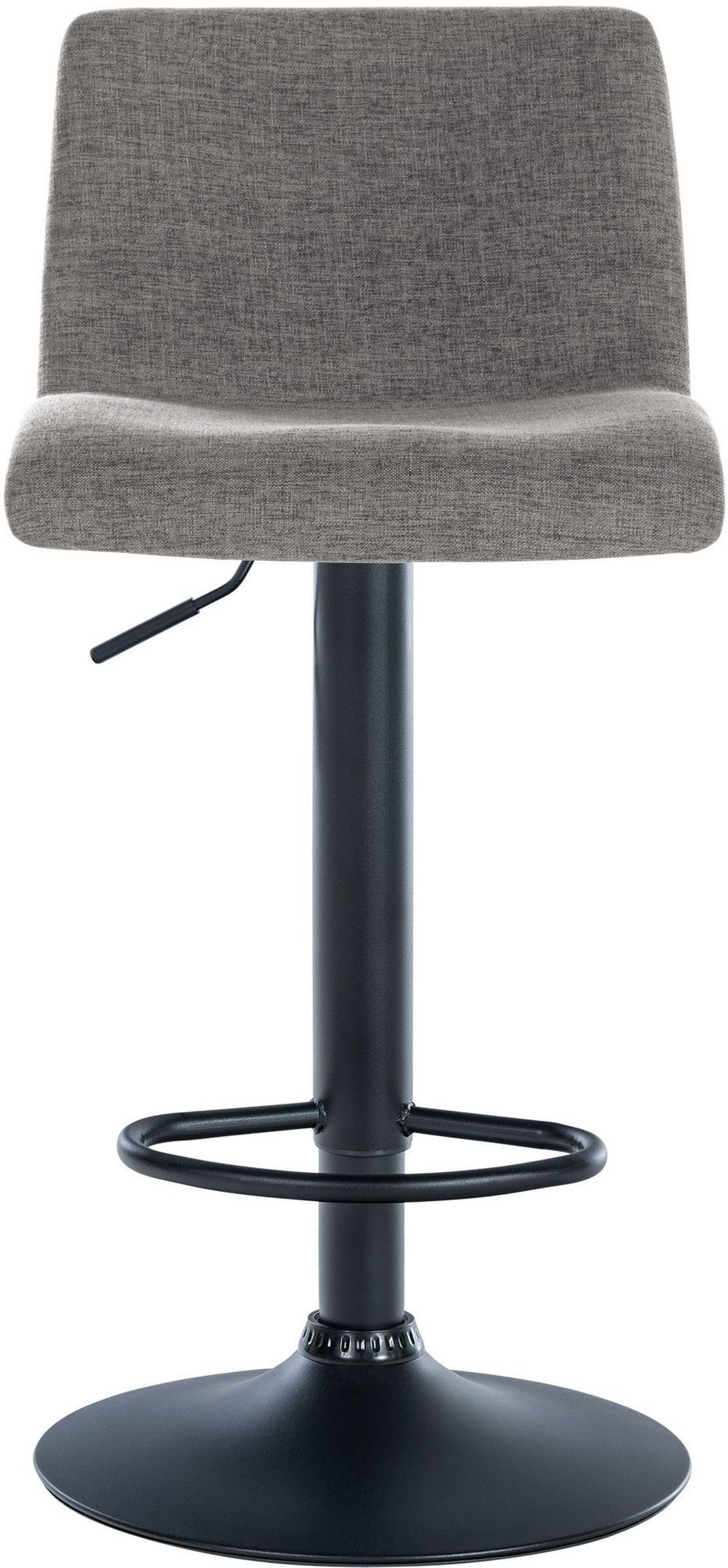 BARHOCKER Branford 84-104x39x36 cm hellgrau - Hellgrau, Metall (39/84/36cm) - furnicato