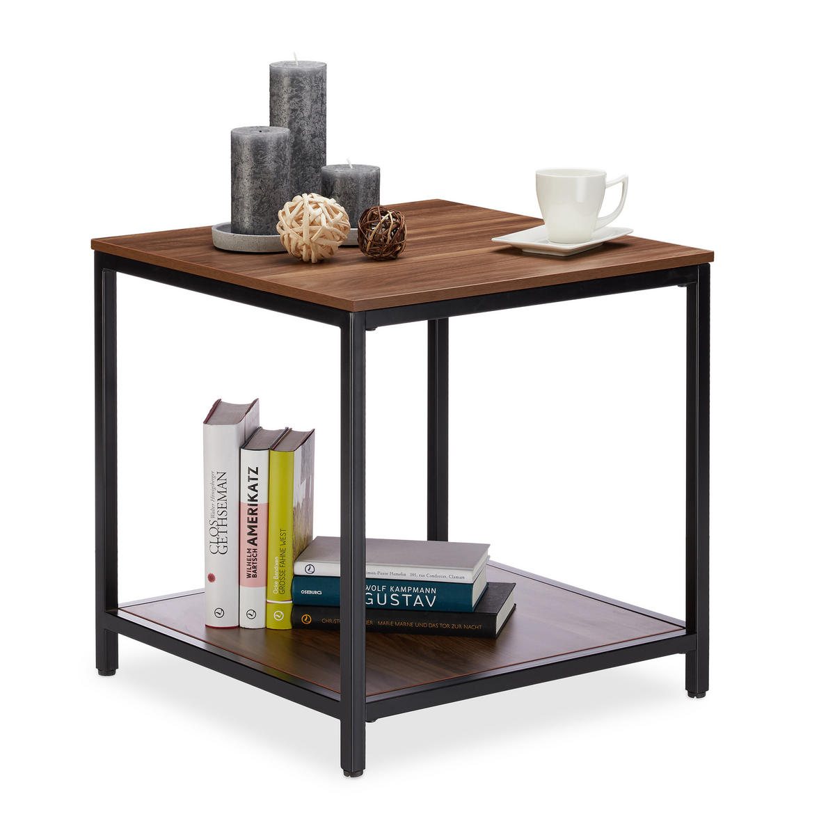 BEISTELLTISCH - Multicolor, Holzwerkstoff/Metall (50.5/50.5/51cm) - Relaxdays