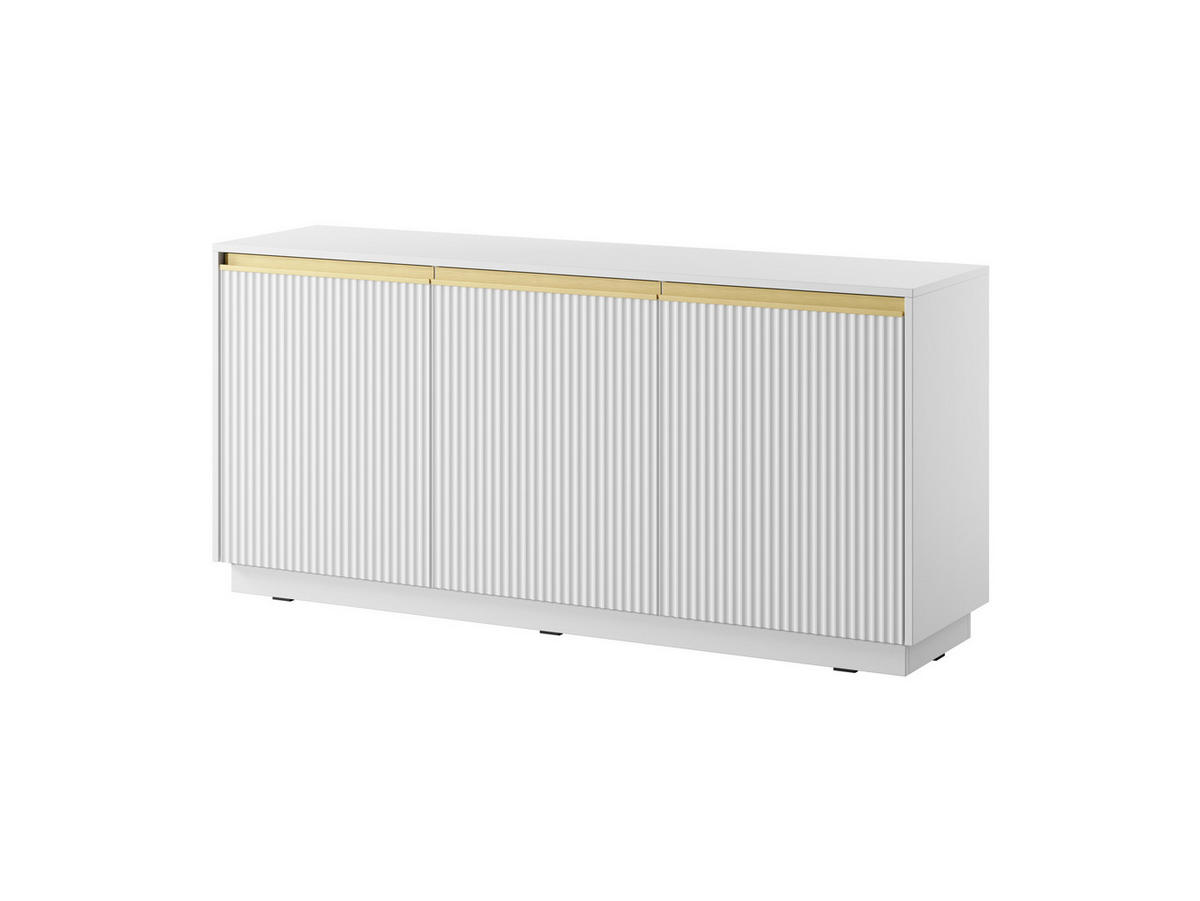 KOMMODE - Kommode Delu K154 - Weiß - Weiß, Holzwerkstoff (154/72/39cm) - Möblo