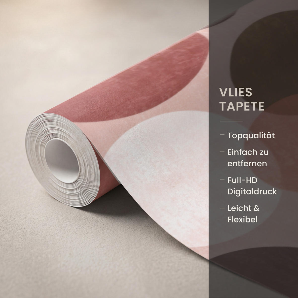 TAPETE - Kreise - Modern - Farbenfroh - 300x200 cm - Multicolor, Papier (300/200cm) - OnlyWow