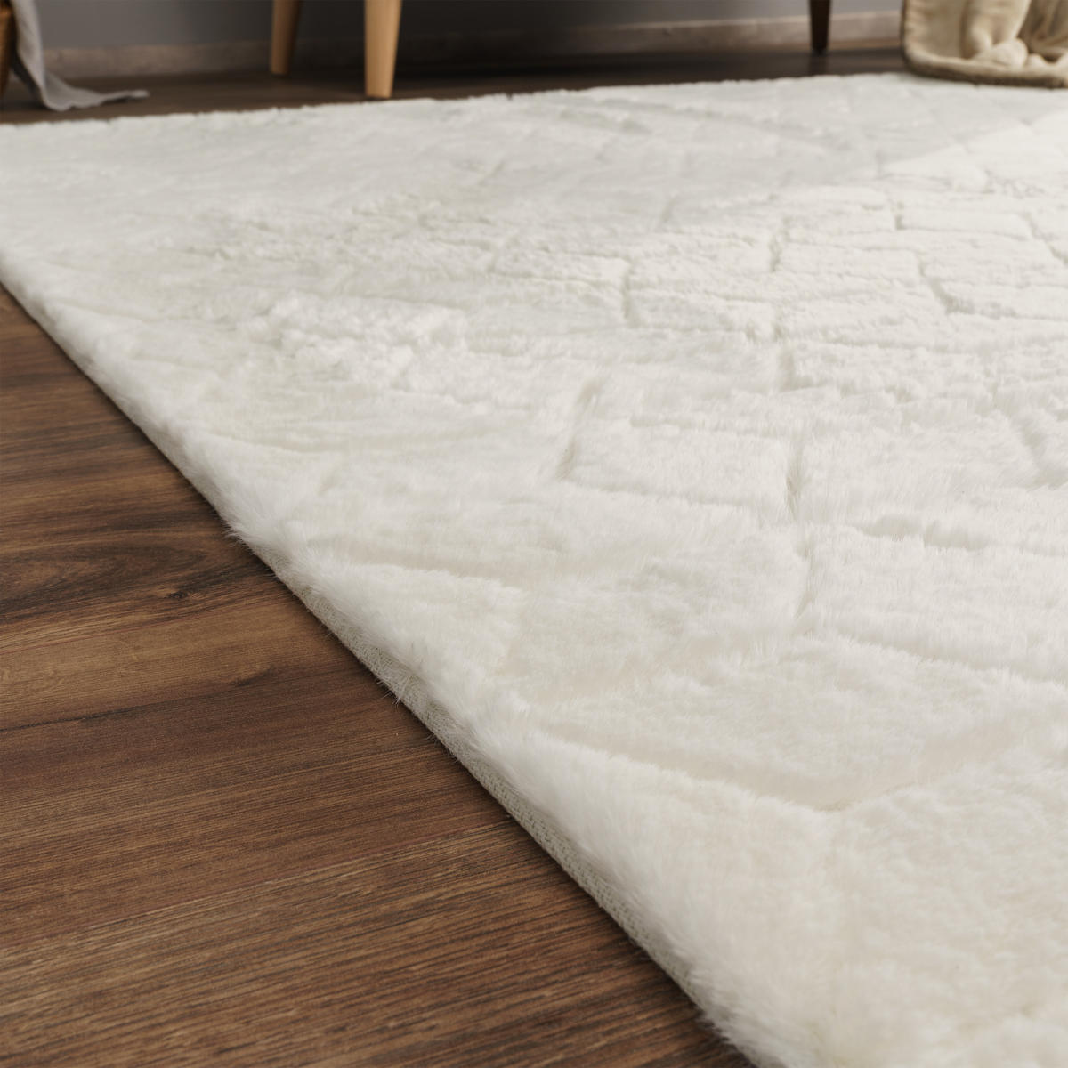 HOCHFLORTEPPICH 80/150 cm Arnheim 745 - Creme, Textil (80/150cm) - Paco Home