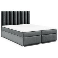 BOXBETT Trinity K-10 Bonellfederkern inkl. Topper - Graphitfarben, Holz/Holzwerkstoff (180/200cm) - Best For Home