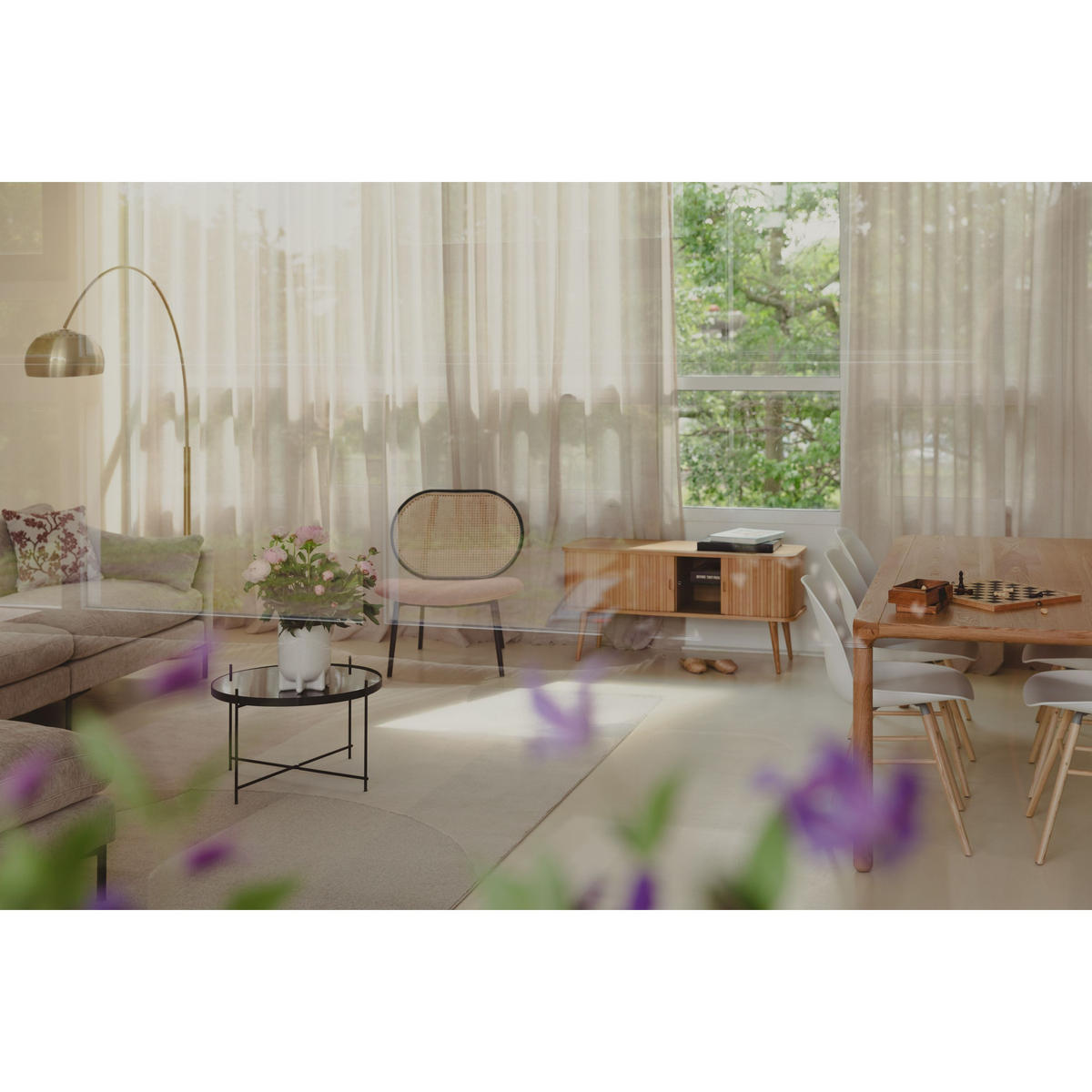 SIDEBOARD Barbier Natur - Naturfarben, Holzwerkstoff (120/57.5/40cm) - Zuiver