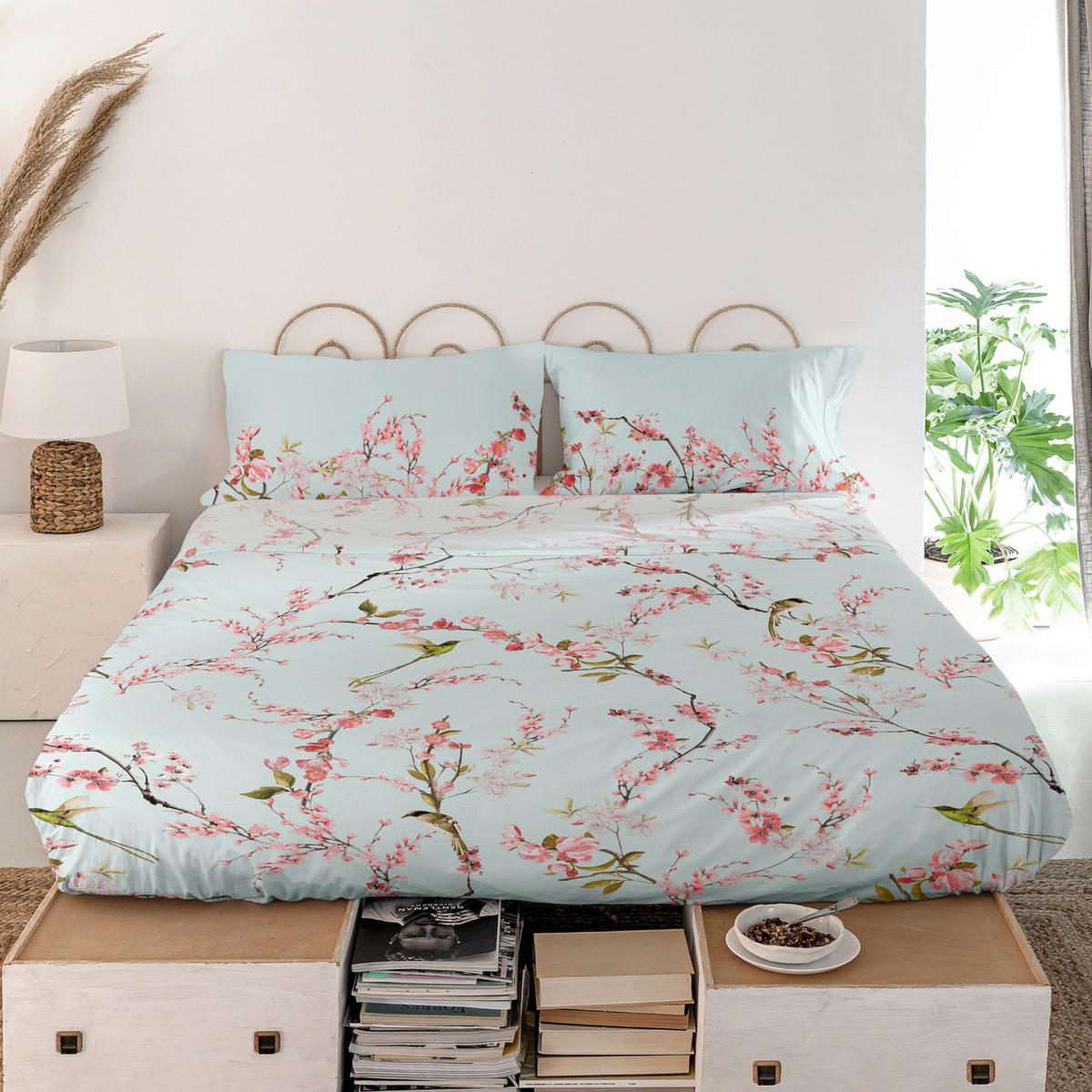 OBERLAKEN Chinoiserie 210x270 cm (Komfortgrösse) - Multicolor, Textil (210/270cm) - Happy Friday