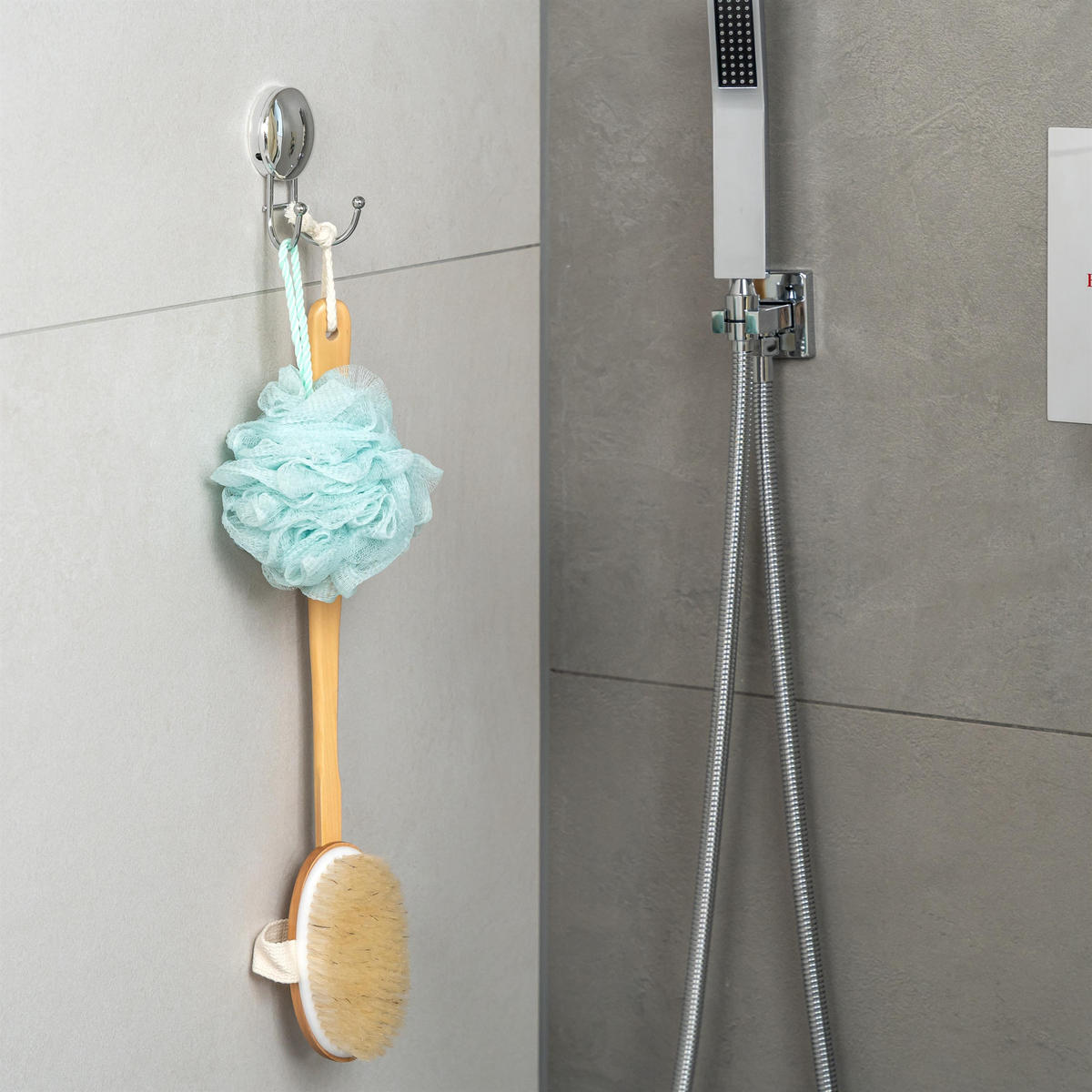 DOPPELWANDHAKEN MOON-LOC - Edelstahlfarben, Metall (6.9/9.4/4cm) - bremermann