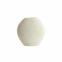 VASE Renda Weiß 29.5/10/30 cm - Weiß, Kunststoff (30cm) - Light & Living