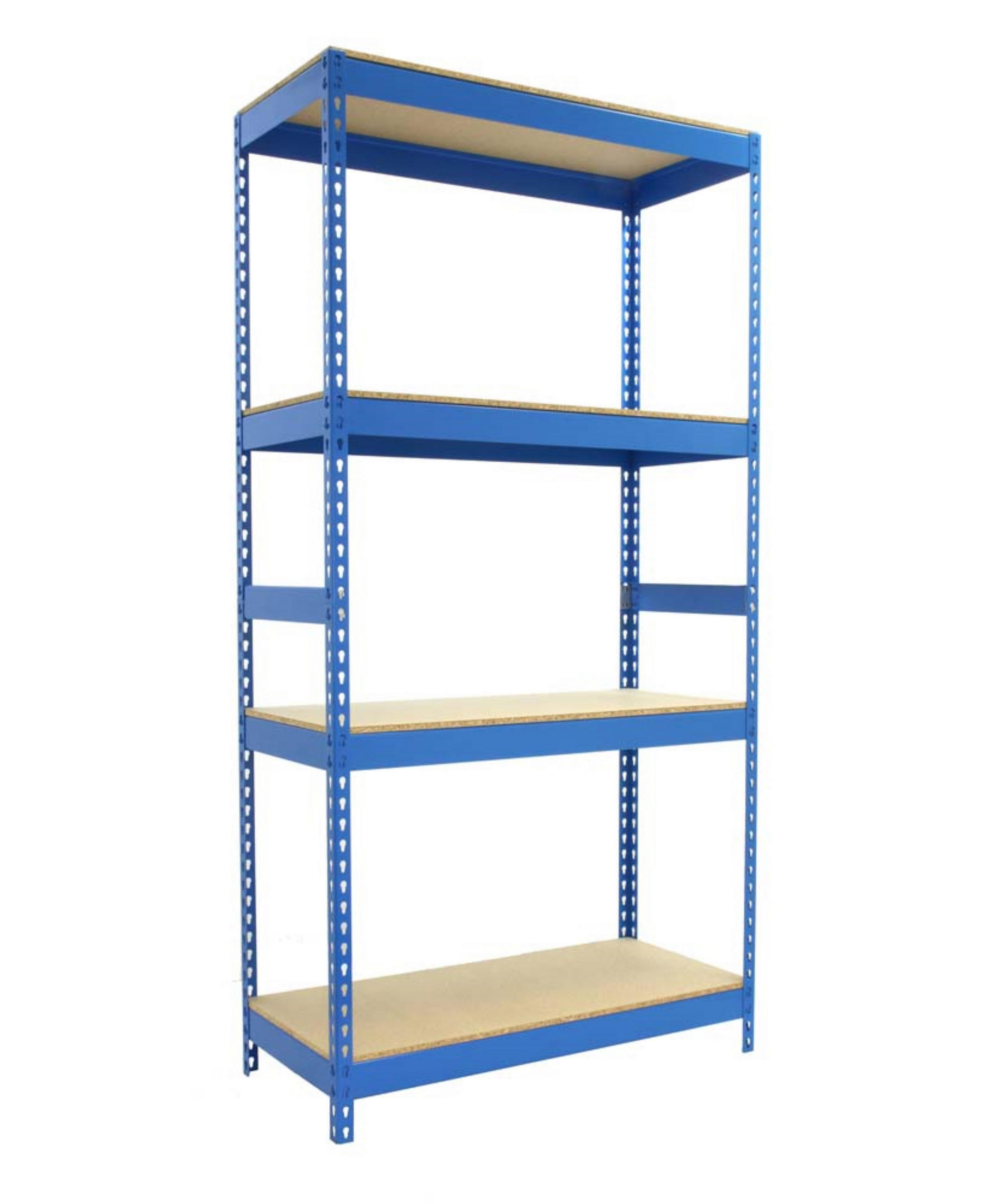 SCHWERLASTREGAL WOOD YETI LIGHT FIVE | HxBxT 200x120x60cm | Fachlast 300kg | Blau - Blau, Metall (120/200/60cm) - PROREGAL