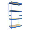 SCHWERLASTREGAL WOOD YETI LIGHT FIVE | HxBxT 200x120x60cm | Fachlast 300kg | Blau - Blau, Metall (120/200/60cm) - PROREGAL