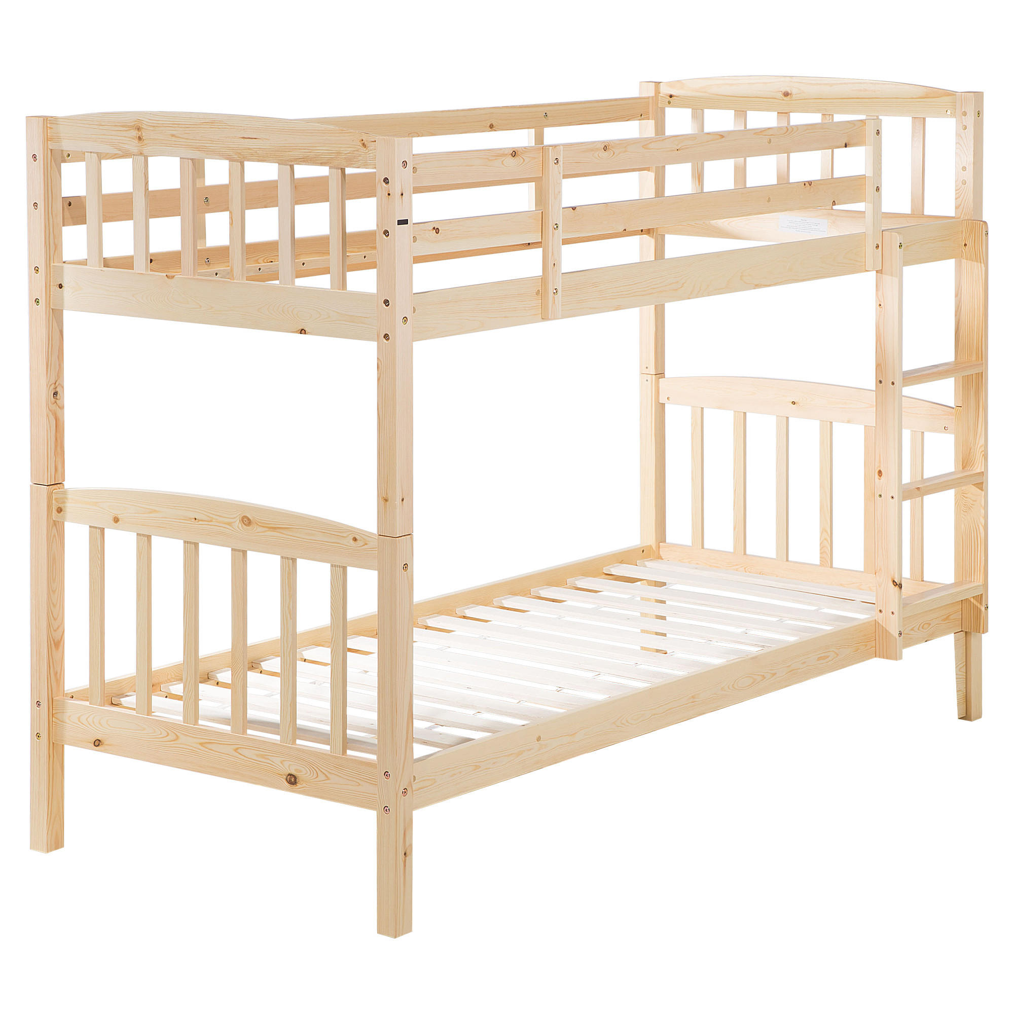HOCHBETT Heller Holzfarbton 90-200 cm Revin - Eschefarben, Holz (90/200cm) - Beliani