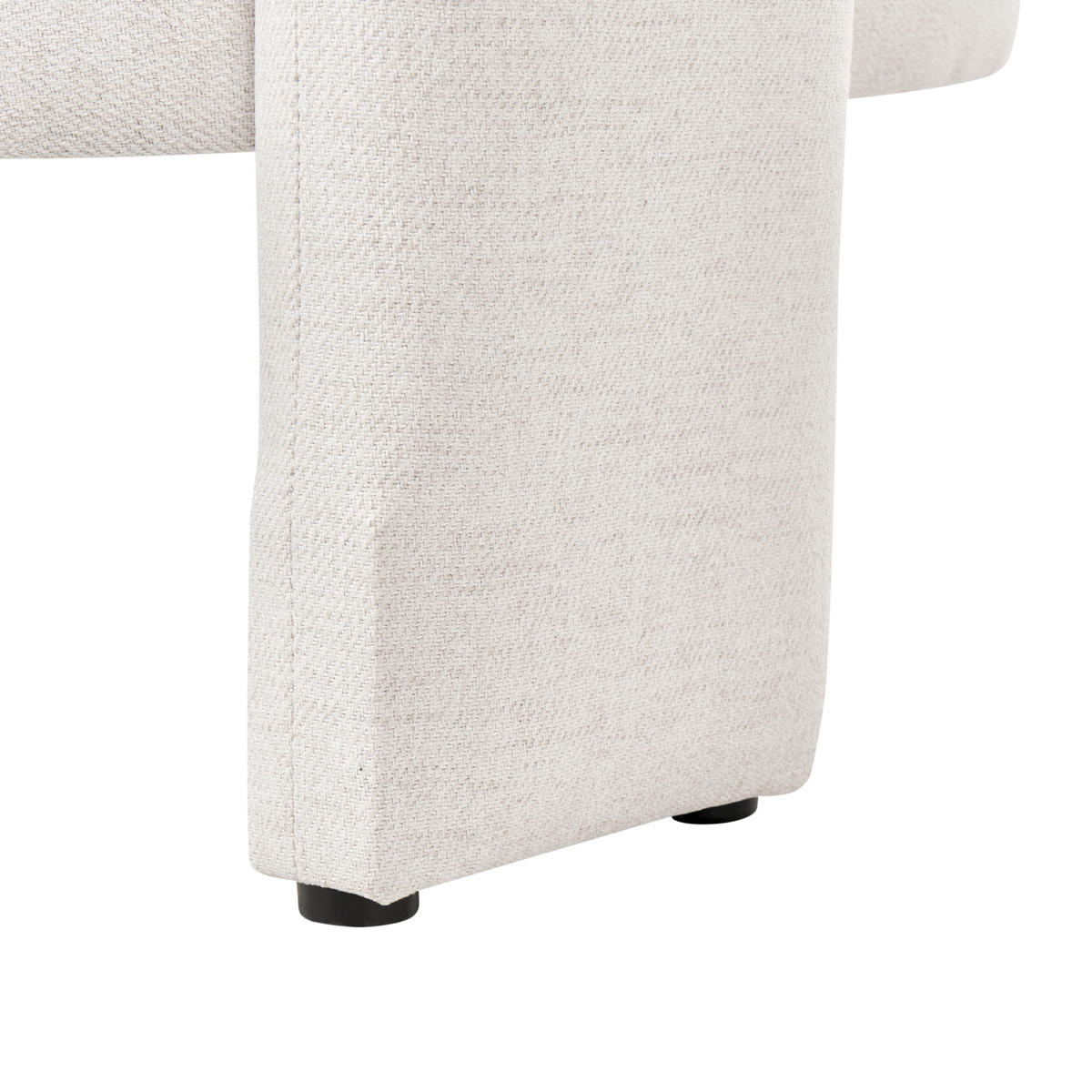 SESSEL Stoff Cremeweiß Maggeby - Weiß, Textil (79/69/69cm) - Beliani