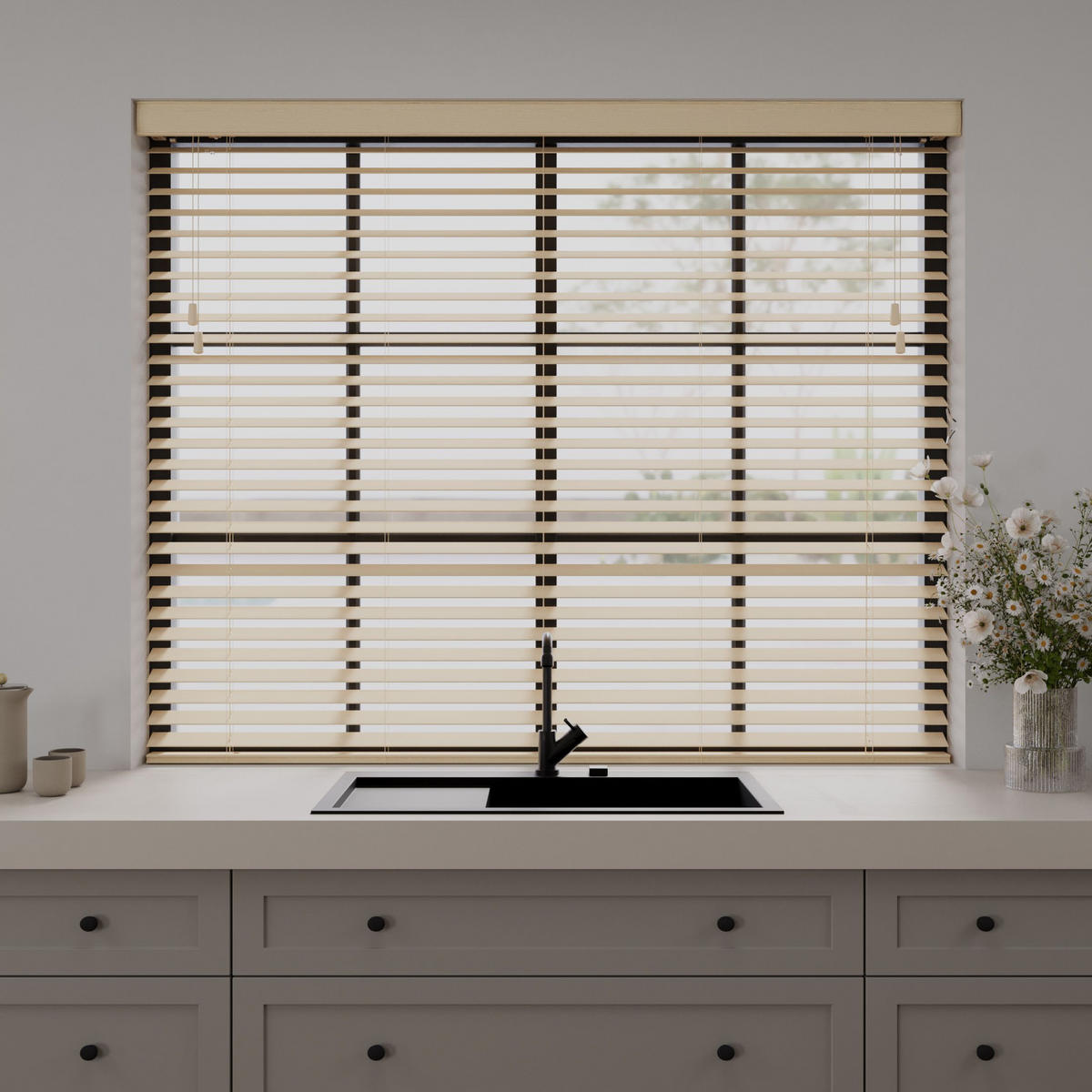 HOLZJALOUSIEN Cocoon Naturel - Naturfarben, Holz (240/240cm) - Cocoon Home Concepts