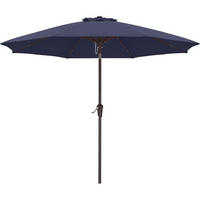 SONNENSCHIRM 270 cm Navy Blau - Dunkelblau, Textil (274.3/274.3cm)