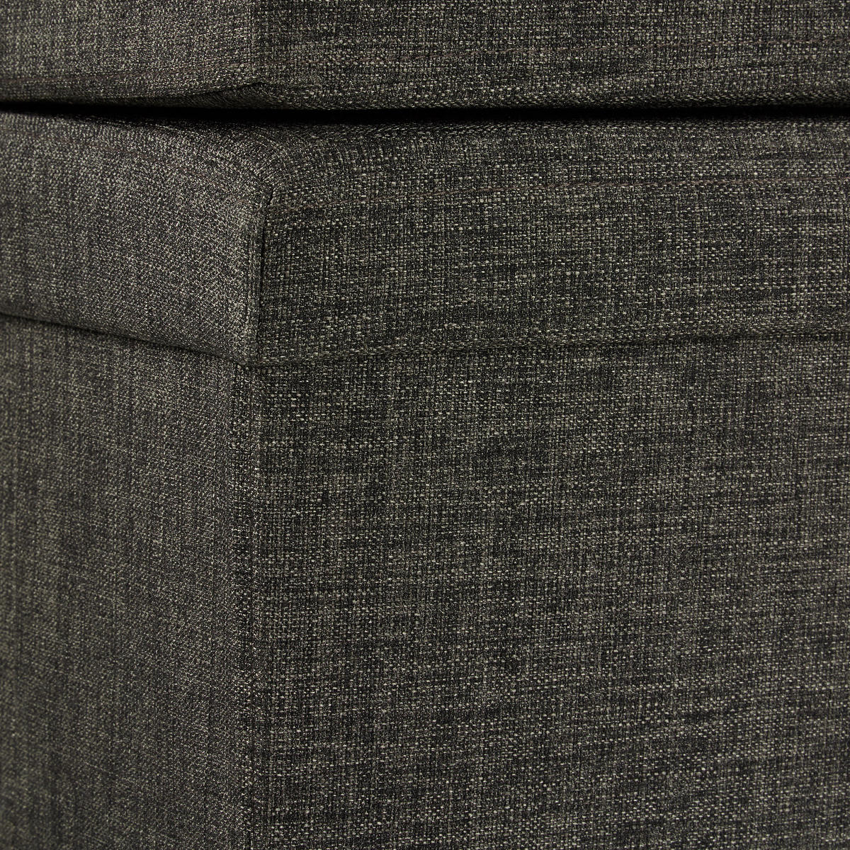 FALTBARER Sitzhocker - Dunkelbraun, Holzwerkstoff/Textil (114/73/38cm) - Relaxdays