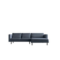 ECKSOFA L-form Dani Stoff Verita Marineblau Rechts - Dunkelblau, Holz (281/174cm) - Kaiser Möbel