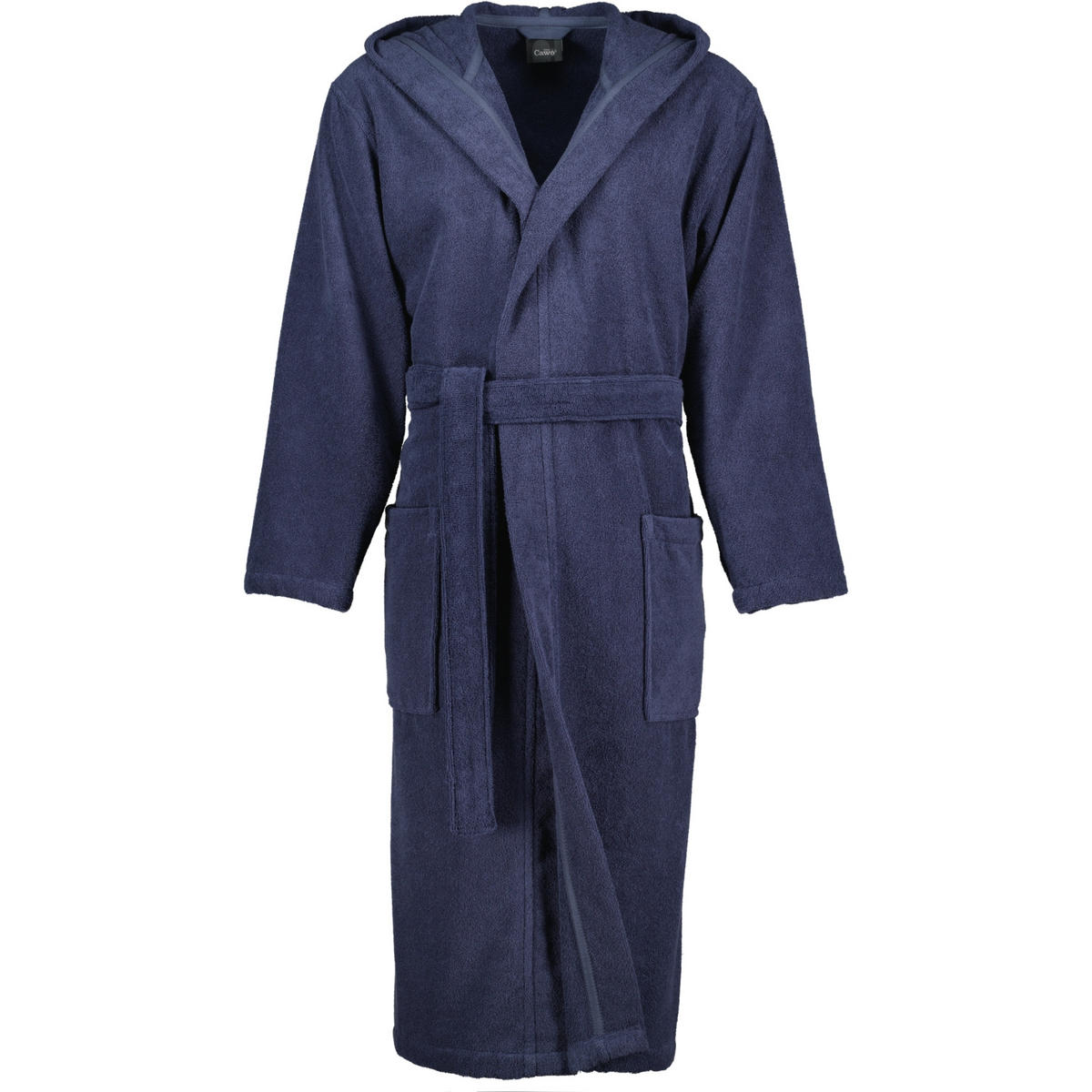 BADEMANTEL HERREN KAPUZE UNI 829 BLAU - 17 - Blau, Textil (Mnull) - Cawoe