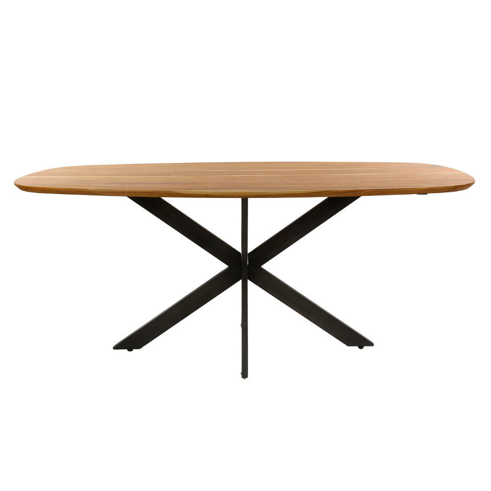 ESSTISCH ALVAR FLOW Braun Massivholztisch aus Akazie 180 cm - Hellbraun, Holz (180/95/77cm) - alesvelt