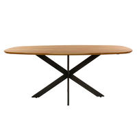 ESSTISCH ALVAR FLOW Braun Massivholztisch aus Akazie 180 cm - Hellbraun, Holz (180/95/77cm) - alesvelt