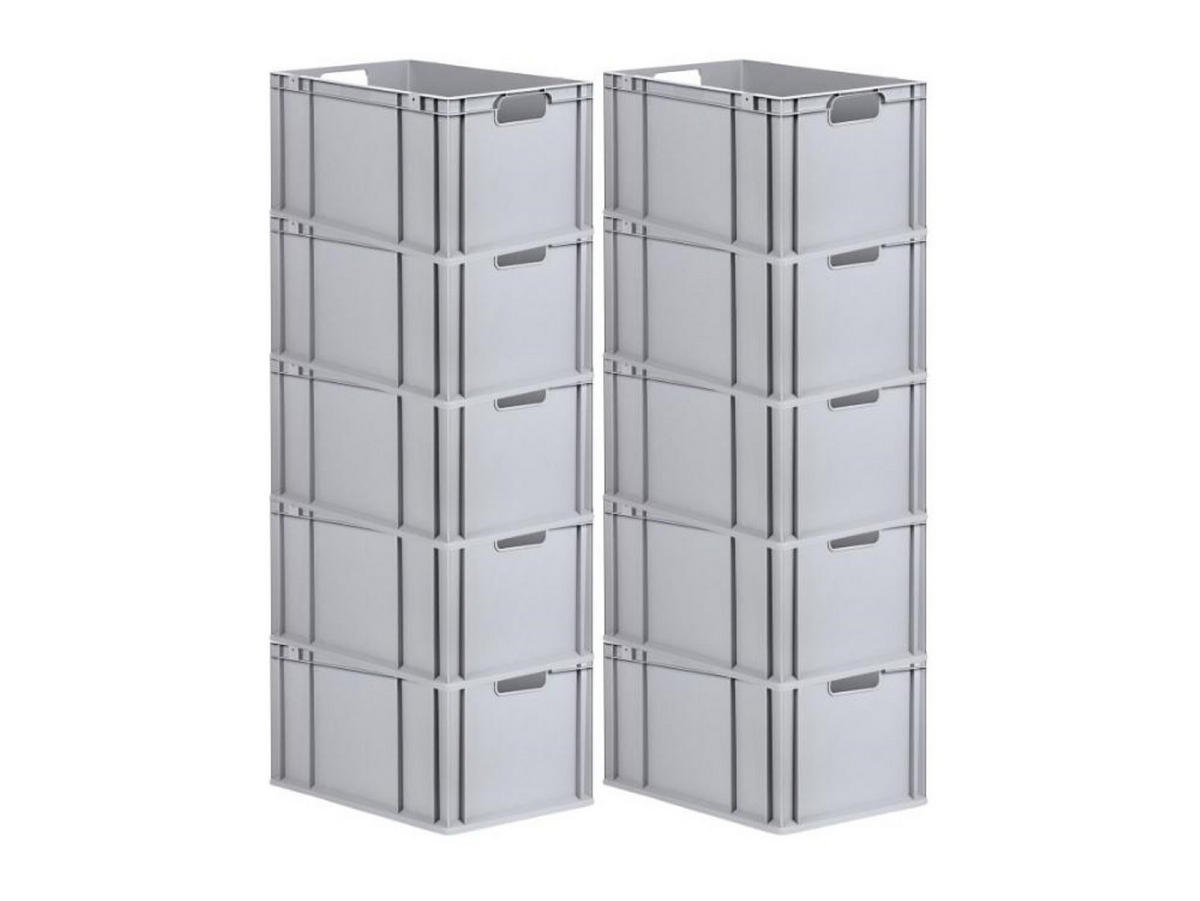 EUROBOX Nextgen Economy Griffe Offen 32x40x60cm 65 Liter - Grau, Kunststoff (40/32/60cm) - PROREGAL