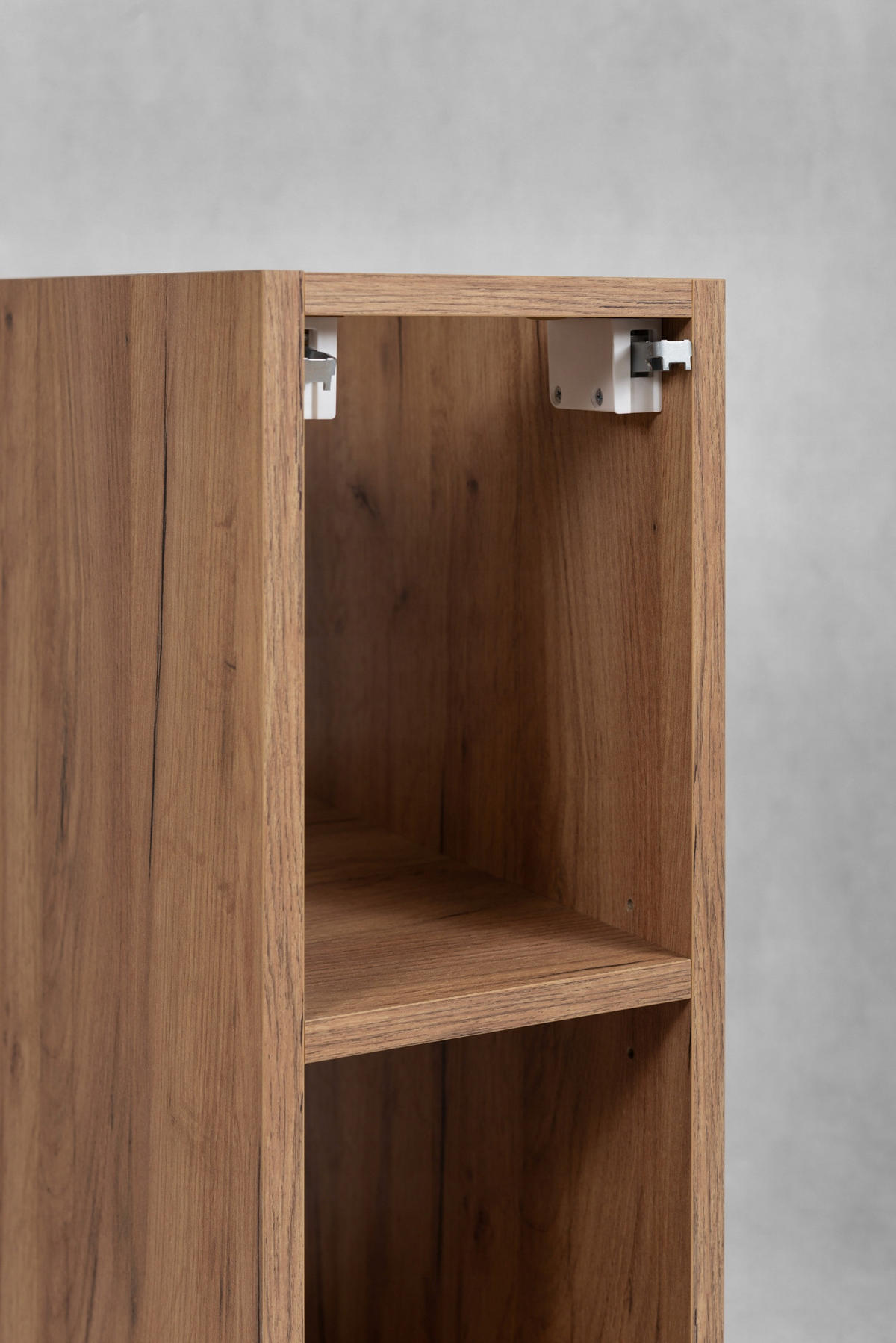 WASCHBECKUNTERSCHRANK MODERN 100 cm mit Arbeitsplatte Farbe: Eichen Craft mit einem Regal Farbe: Eichen Craft - Weiß - Weiß, Holzwerkstoff (100/57/46cm) - Rodan