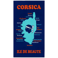 STRANDTUCH Mikrofaser Blau 90x170 250g/m² - Insula - Blau, Textil (170/90cm) - LE COMPTOIR DE LA PLAGE