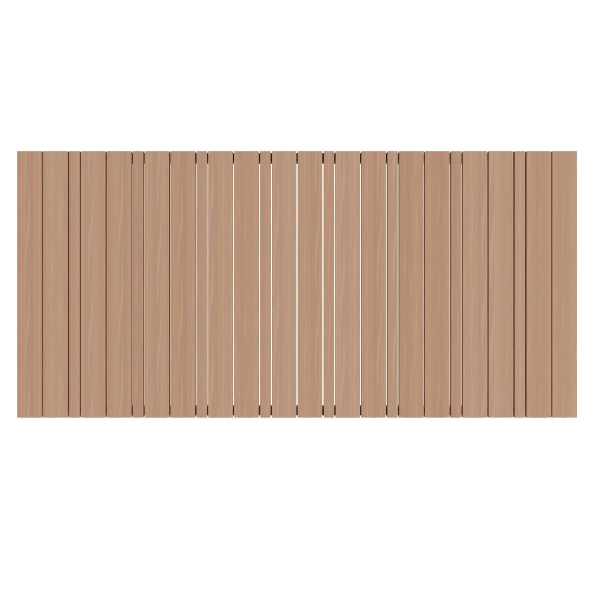 GARTENTISCH Ruby Teakfarben Dunkelgrau ca. 210 /75 /100 cm - Teakfarben, Metall (210/75/100cm) - Bessagi Garden