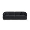 MODULARES-SOFA Campi aus Cord schwarz 4 Sitzplätze - Schwarz, Textil (90/70/255cm) - Cosmopolitan Design