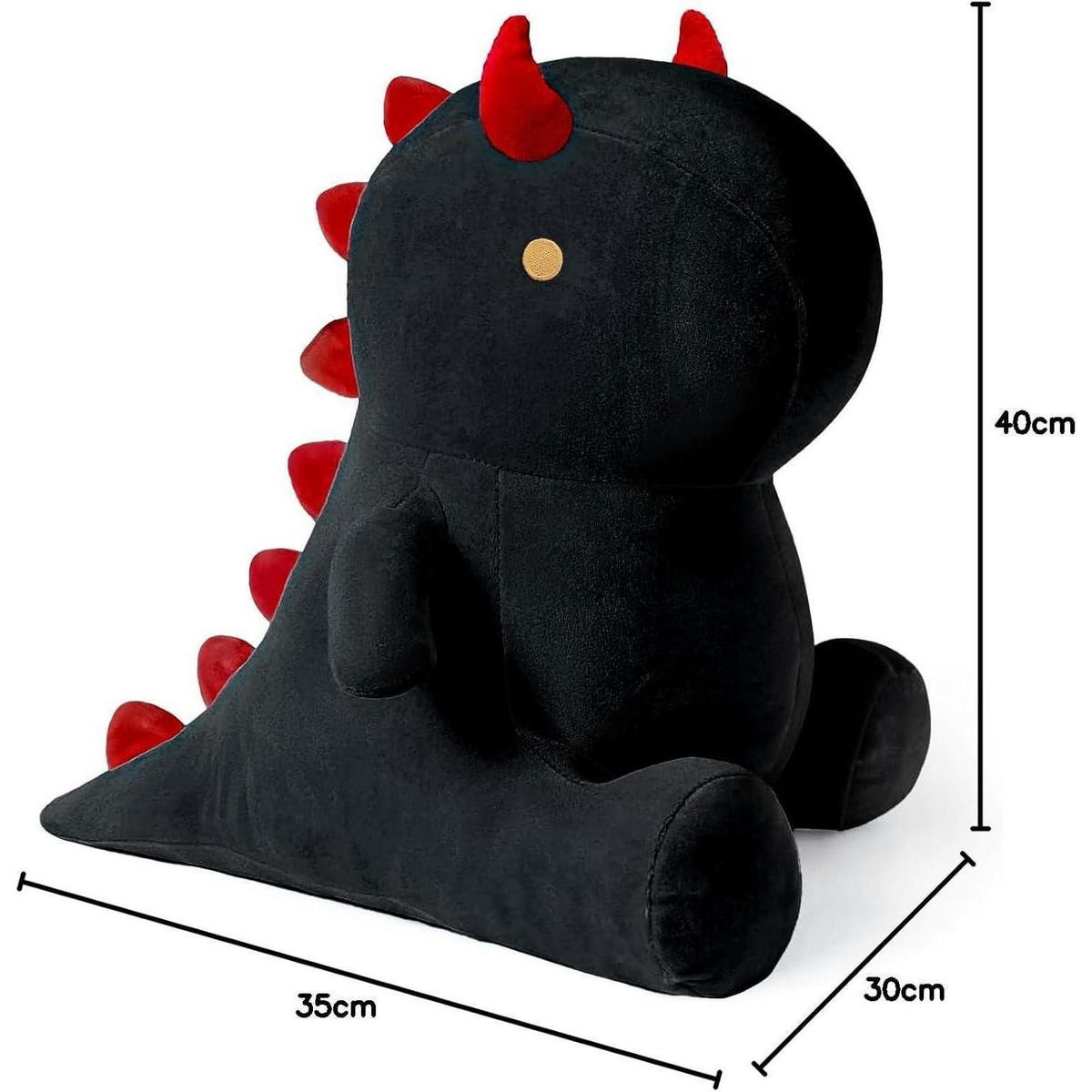 PLÜSCHTIER Dinosaurier 45 cm - Schwarz, Textil (20/45cm)