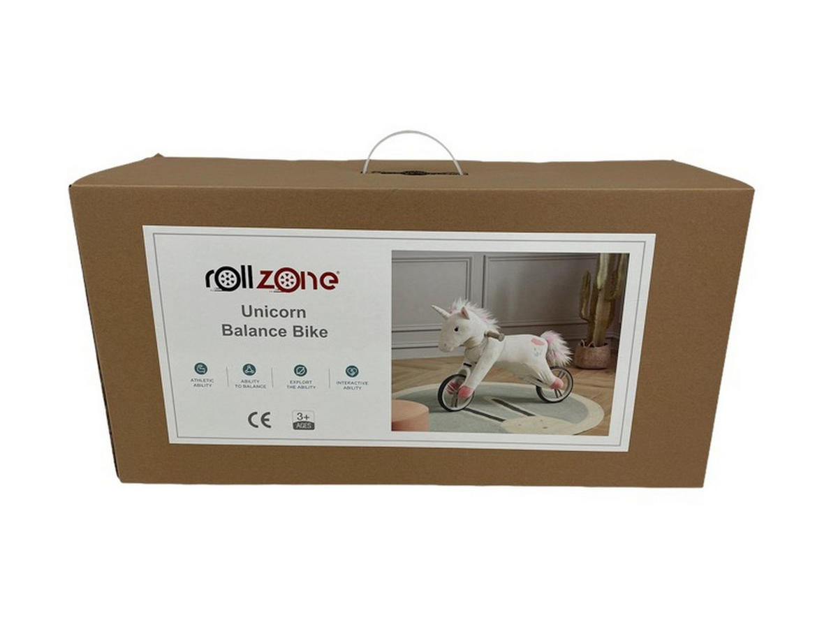 LAUFRAD Einhorn - Weiß, Kunststoff (63/15/52cm) - TPFLiving
