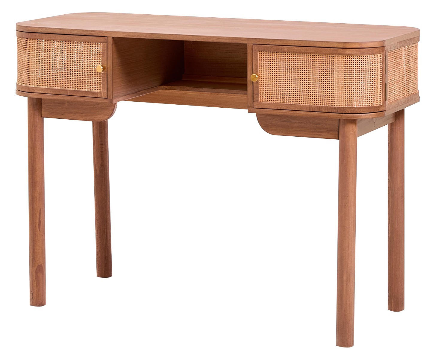 SCHREIBTISCH Rechteckig Braun 110 x 45 x 78 cm - Braun, Holz (45/110/78cm) - Nordlys