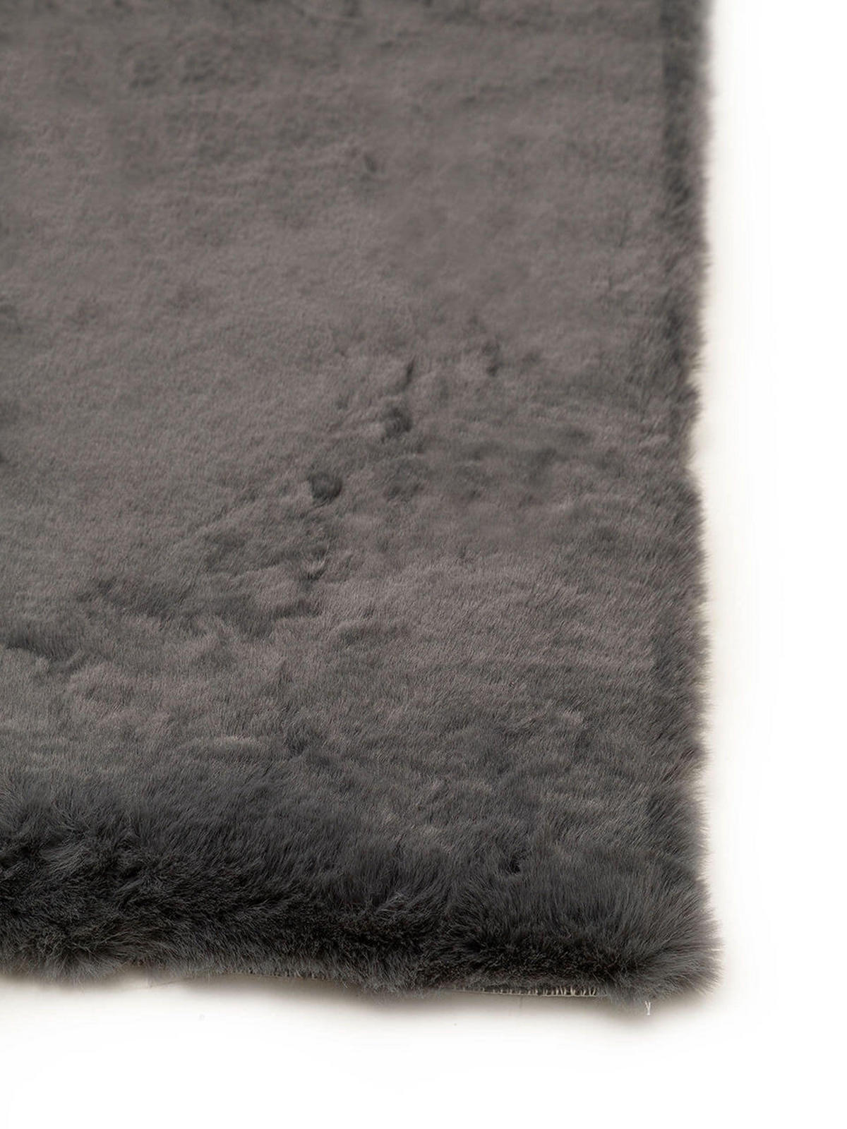KUNSTFELL-TEPPICH Dave Anthrazit 200x300 cm - Anthrazit, Textil (200/1cm) - KUNSTLOFT