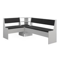 ECKBANKGRUPPE Roman, Weiß, 120.1 x 180.1 cm - Weiß, Holzwerkstoff (120.1/80/180.1cm) - Vicco