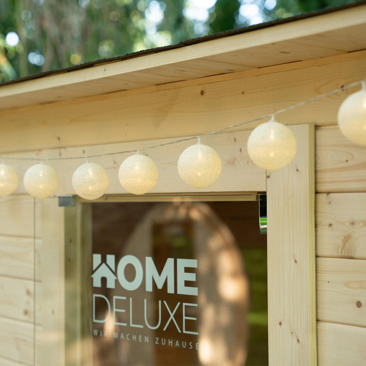 SAUNAHAUS TALO L - Größe: L - Braun, Holz (42/220/30cm) - Home Deluxe