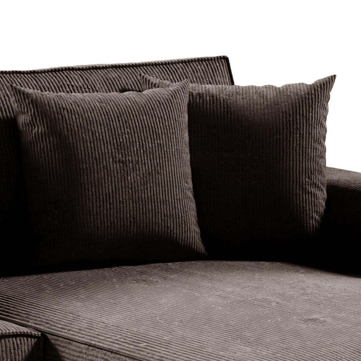 ECKSOFA Isaac 4 Sitzplätze Braun - Braun, Holzwerkstoff (294/185cm) - Petits-meubles