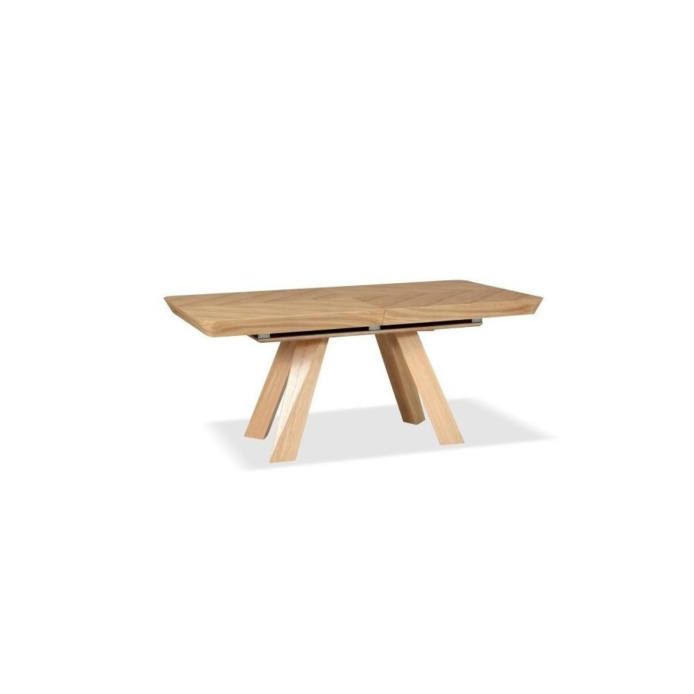 ESSTISCH QUERCIA Ausziehbar 180 - 380 / 100 x 76 cm - Eichefarben, Holz (180/100/76cm) - MASSENO