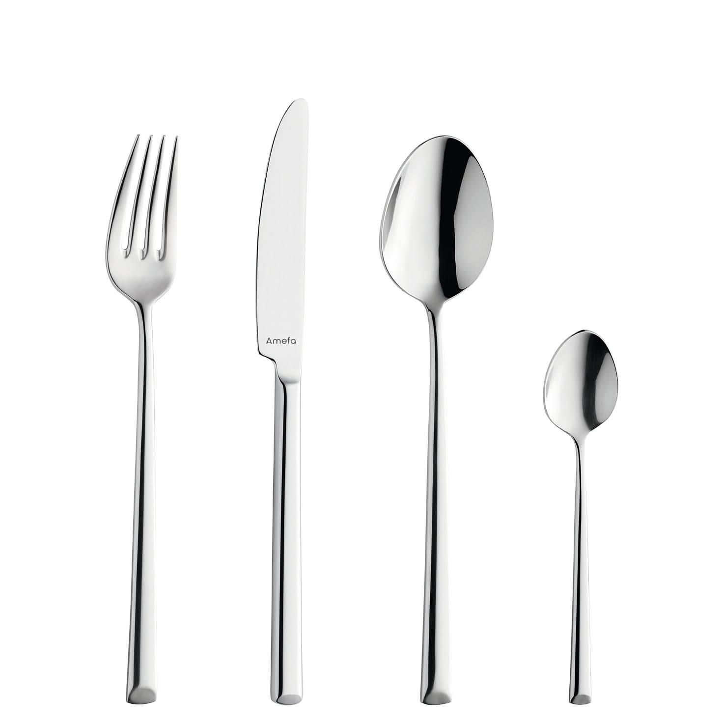 BESTECKSET Metropole 78-teilig - Silberfarben, Metall