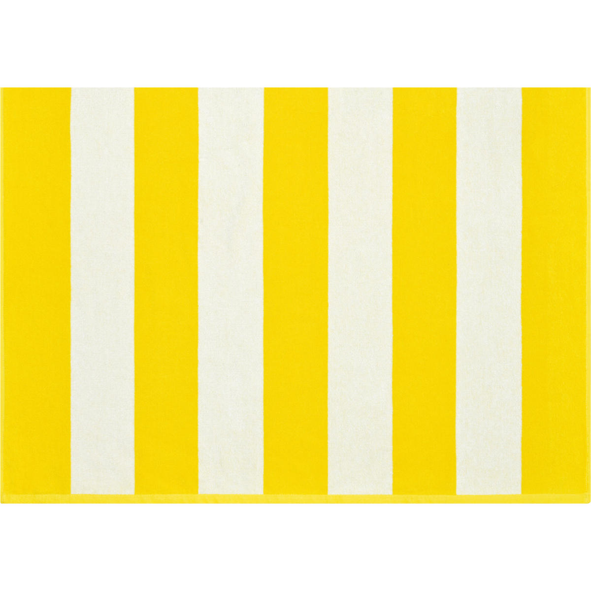STRANDTUCH BEACH STRIPES 5583 YELLOW - 56 - Gelb, Textil (90/180cm) - Cawoe