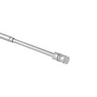 KLEMMSTANGE / SCHEIBENSTANGE Flexo 80-120 cm, 8 / 6 mm Ø, Silbergrau - Alufarben, Kunststoff/Metall (120cm) - INTERDECO