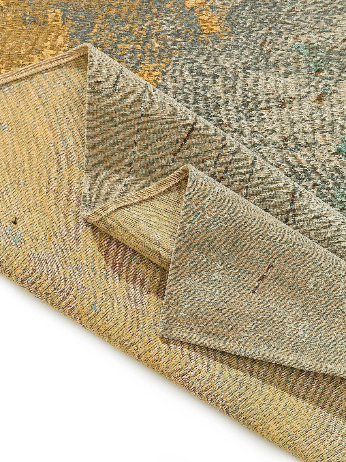 RAVNA tkana preproga Frencie bež/modra 200x285 cm - bež, umetna masa/tekstil (200/285cm) - benuta Nest