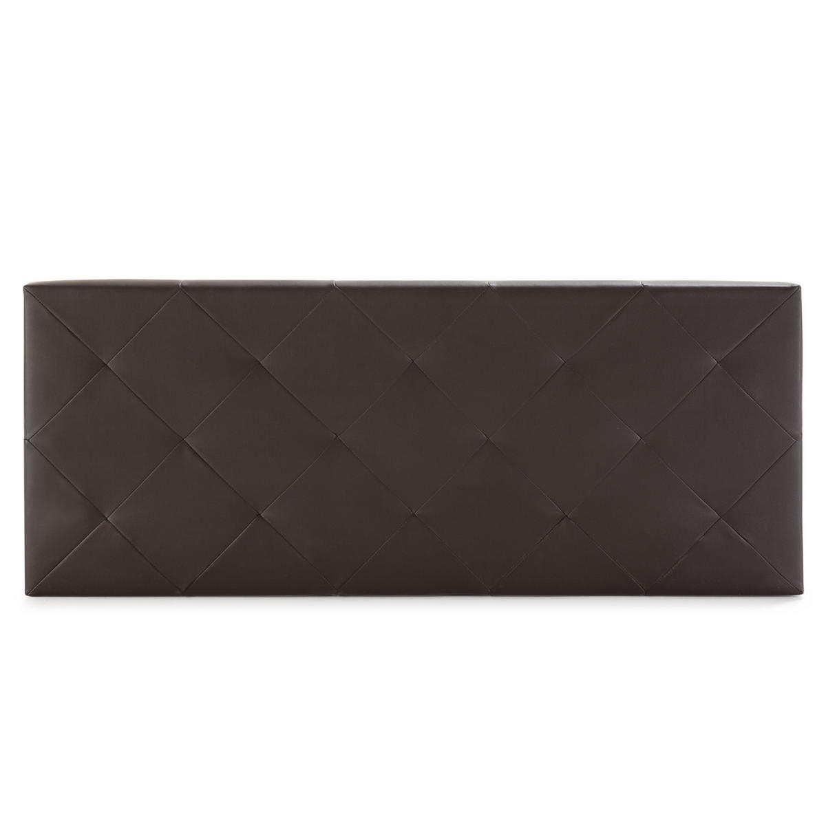 KOPFTEIL 150x60 cm Rombo Schoko - Braun, Fell (8/60/150cm) - VS Venta-stock