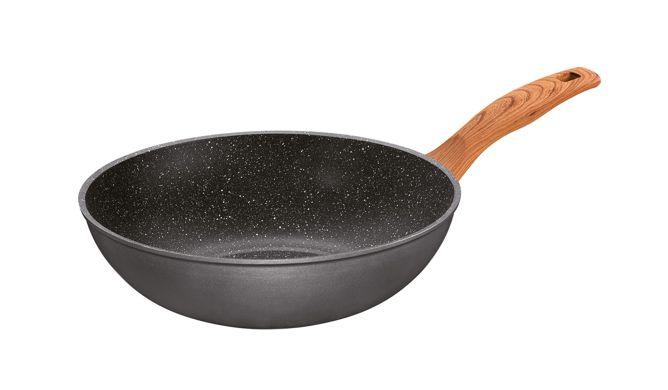 WOK - Braun/Grau, Metall (30cm) - Stoneline