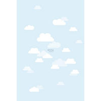 FOTOTAPETE kleine Wolken 200 x 279 cm - Blau, Papier (200/279cm) - ESTAhome
