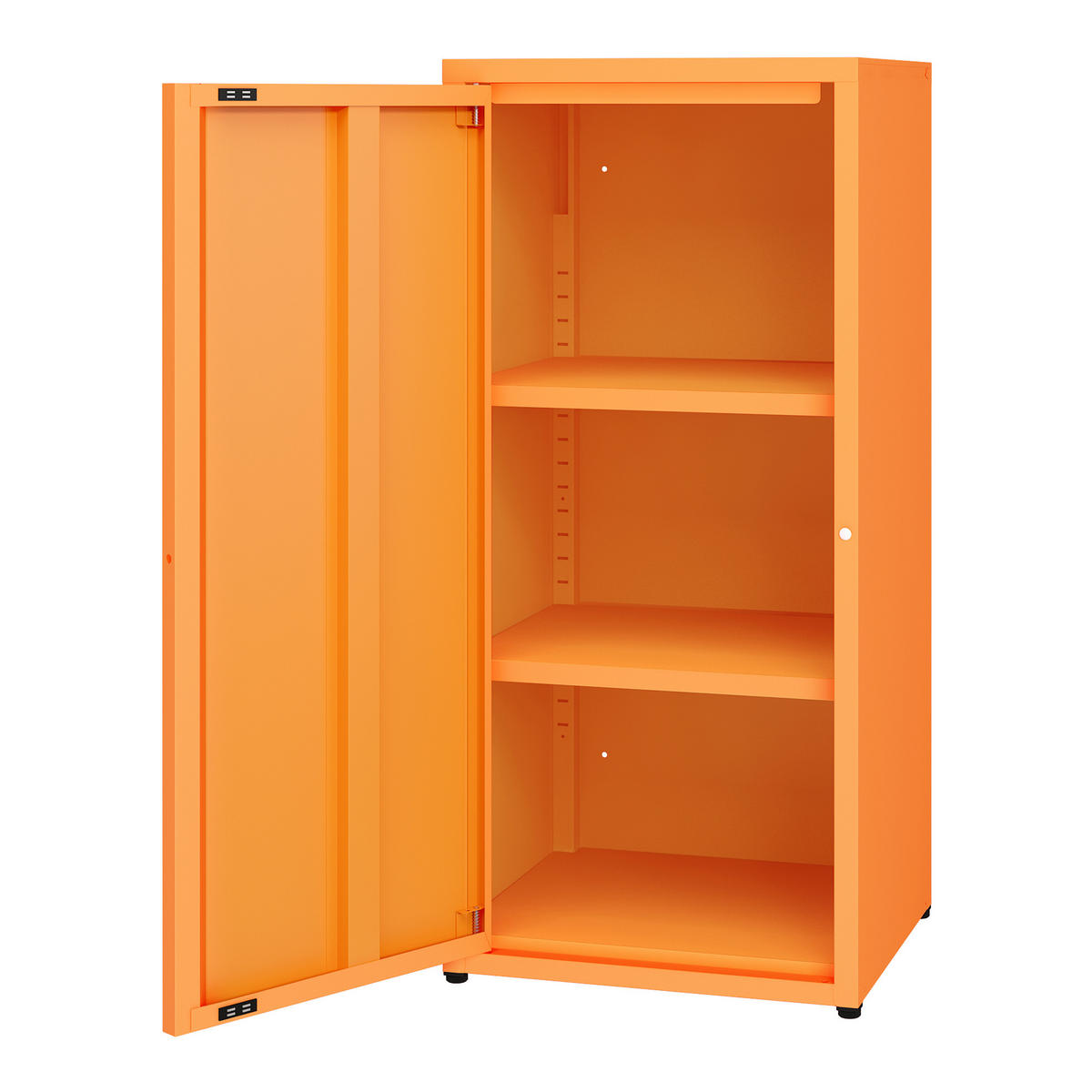 AKTENSCHRANK Burlöv - Orange, Metall (40/88/35cm) - [en.casa]
