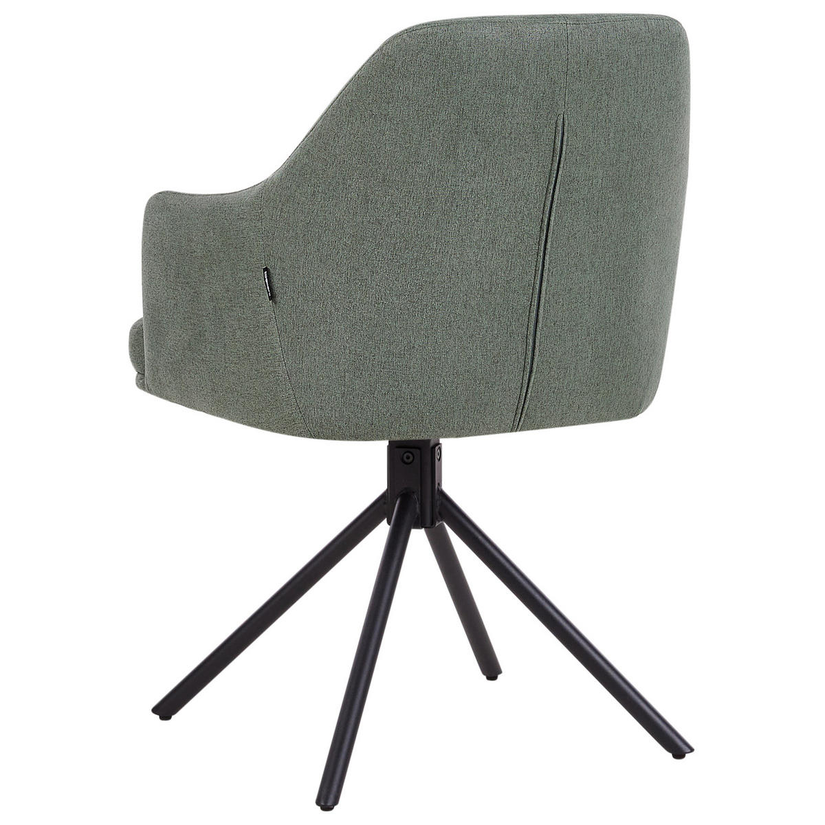 ÉTKEZŐSZÉK 2 darabos Szett Zöld Mira - fekete/zöld, textil (56/84/60cm) - Beliani