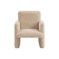 SESSEL mit gerader Rückenlehne - 1 Person - Stoff - Taupe, Beige - - Taupe/Beige, Textil (53/61.5/52.5cm) - Vente-Unique