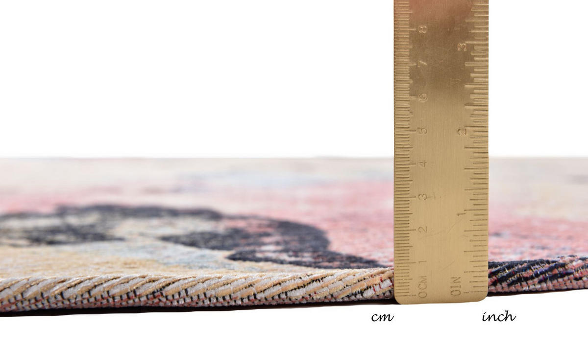 FLACHWEBETEPPICH Cosima 100x100 cm - Multicolor, Textil (100/100cm) - Gino Falcone
