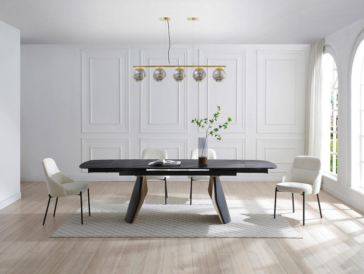 DECKENLEUCHTE - 100 cm x 15 cm - metall - grau, goldfarben Sofia - Goldfarben/Grau, Metall (15/100/120cm) - Vente-Unique