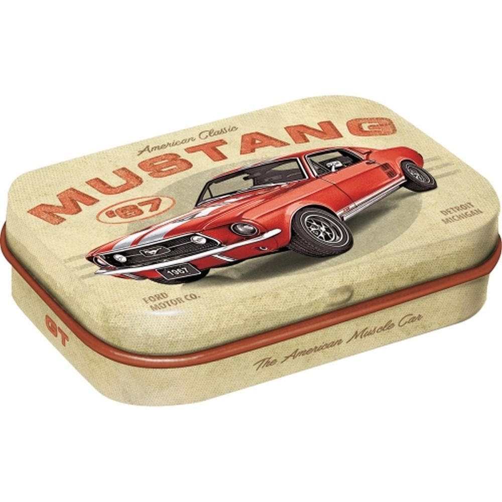 PILLENDOSE Ford Mustang GT 1967 Red - Multicolor, Metall (6/1.6/4cm) - Nostalgic-Art